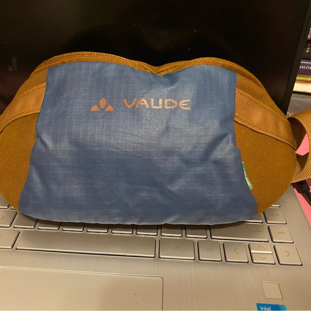 Pre-Owned Men’s Vaude Brown & Blue Waist Bag/Fanny Pack/Crossbody Bag/Belt Bag